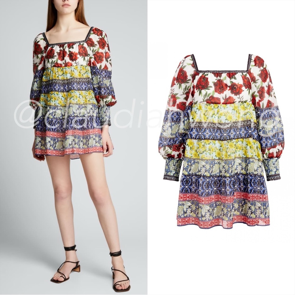ALICE + OLIVIA Rowe Tunic Dress in French Quarters Multi
